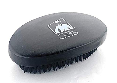 GBS Oval Black Wood Finish Brush for Horse Hair 3in by 5in