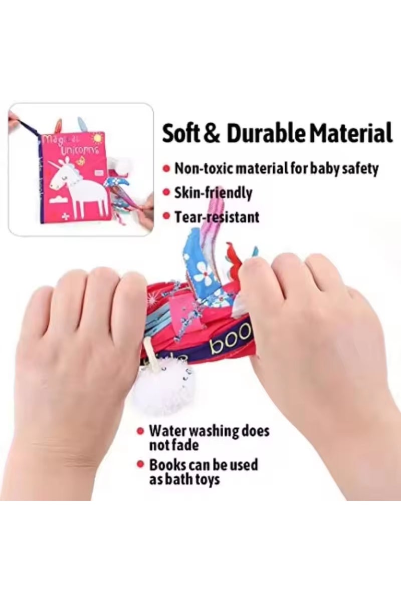 erorex Tiger 0-36M Baby Early Learning Toy Tail Cloth Book Parent-child Interactive Sound Paper Puzzle Clot - Image 5