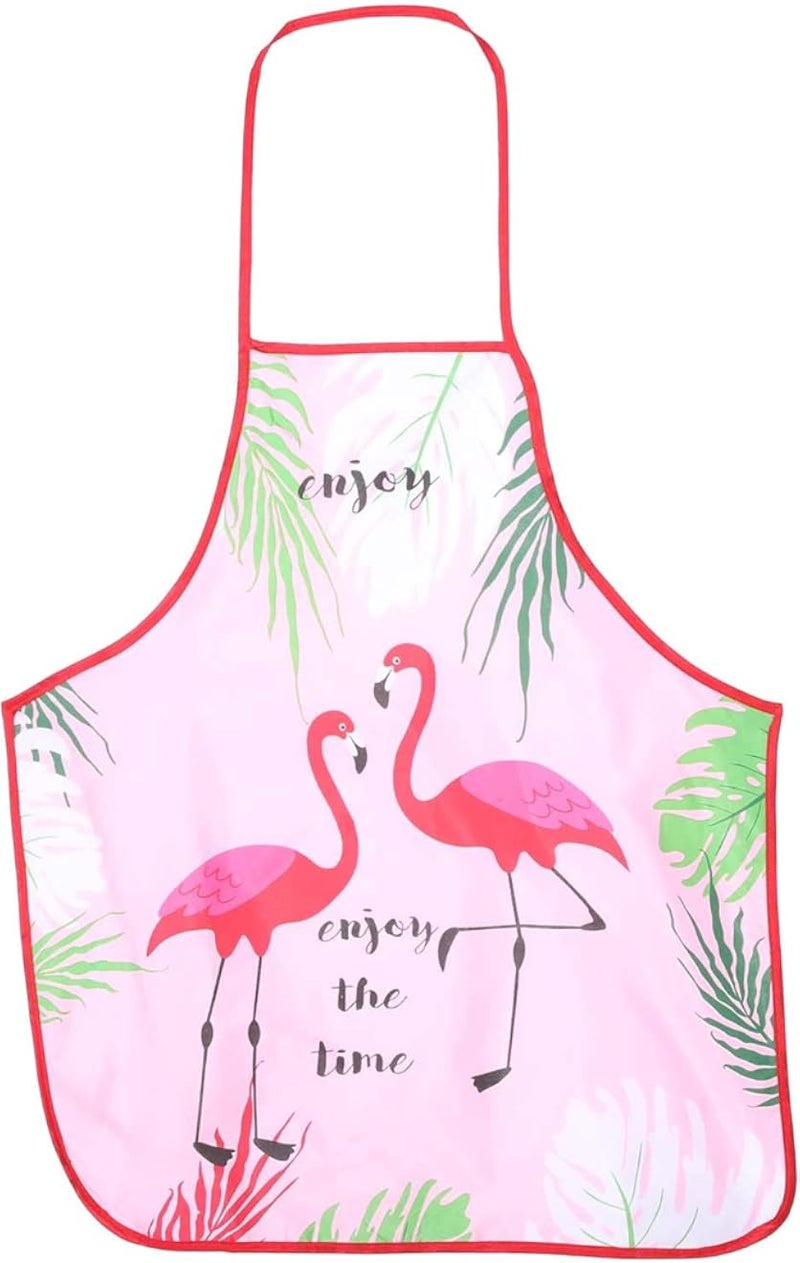 مريلة مطبخ مقاومة للماء من أغفا بنقشة فلامنغو - متعددة الألوان