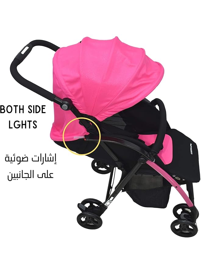 ماما لوف عربة أطفال قابلة للطي Sk 20A باللون الوردي - Image 5