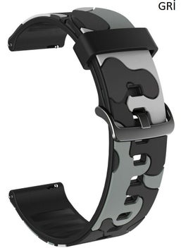 Techmaster Samsung Gear S3 Gear Watch 3 45MM Camouflage Tme Band Strap 22MM 