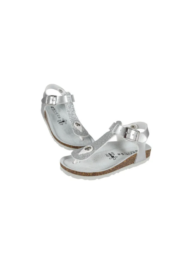 بيوتشيك Biochic Girls Thong Sandals Backstrap 012-421 831M-Argento