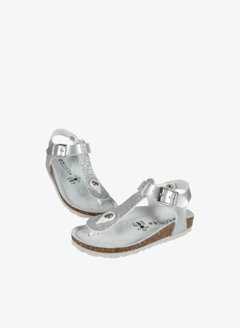 BiOCHIC Biochic Girls Thong Sandals Backstrap 012-421 831M-Argento