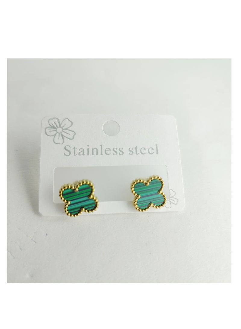 High quality green girls earrings  - Image 3