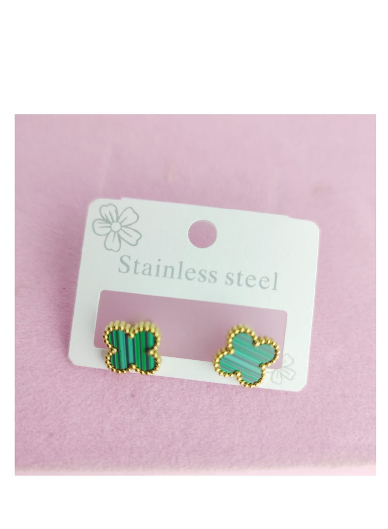 High quality green girls earrings  - Image 5