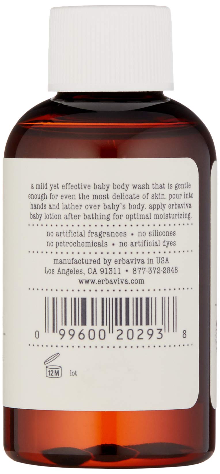 erbaviva Baby Body Wash, 2 Fl Oz - Image 2