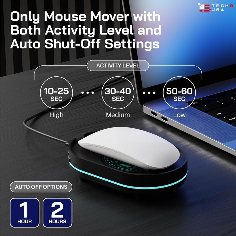 BDGDMouse Mover Device, Undetectable Mouse Jiggler for Laptops, PC, No Software, Random Movement, Patented, Designed, Engineered, Packaged in USACVS - Image 4