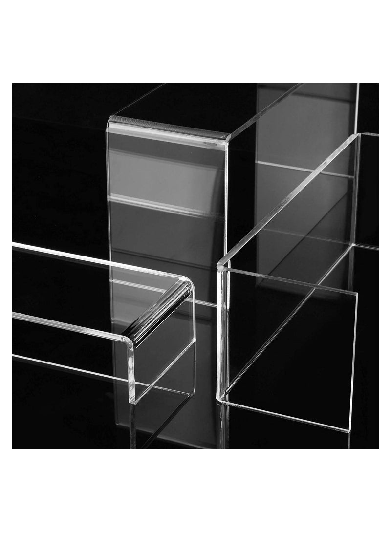 Eworld 6 Pack clear Acrylic Display Riser forjewelry and Decorative stuff - Image 3
