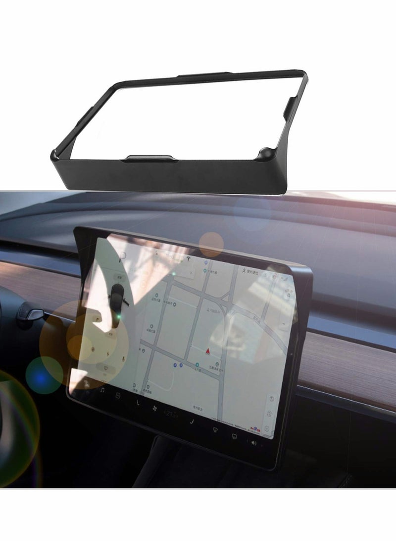 Excefore Screen Sun Shade Visor for Tesla Model 3 Model Y, Car Navigation Sun Shade Visor - Image 1