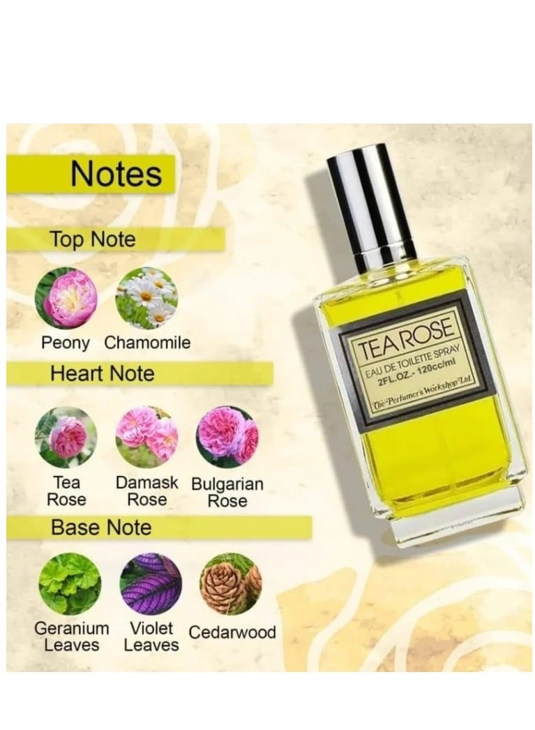 TEA ROSE T Rose Toilet Perfume 56 ml - Image 2