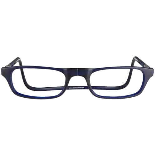 Clic Magnetic Reading Glasses for Men or Women, Computer Readers, Original (S-M, Dark Matte Blue, 1.50 Magnification) - Image 2