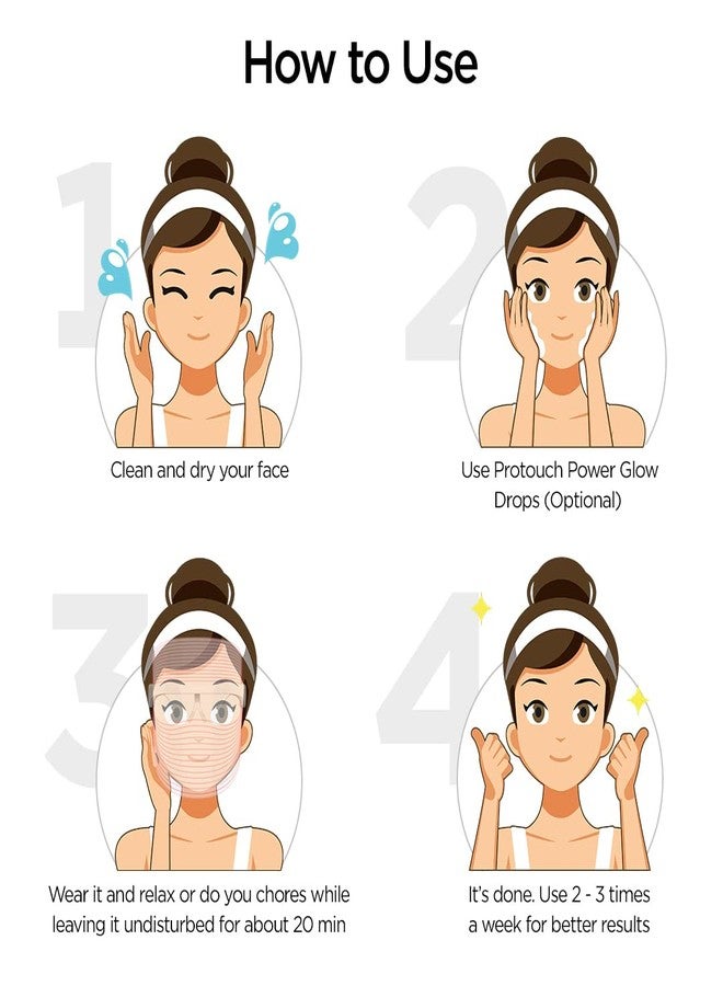 PROTOUCH 3 in 1 LED Face Mask | For Glowing & Clear Skin | Anti Acne & Anti Ageing | Facial at home | For All Skin Type | For Men & Women (unisex) - Image 4