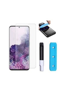 Galaxy S21 Plus Nano Optics UV Light Curved Glass Screen Protector Full Glue Clear