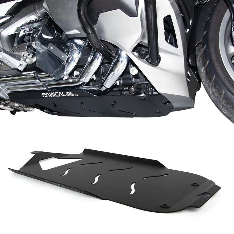 Panical Belly Pan Engine Cove Motor Protector Guard for Honda Goldwing GL1800 GL1800B F6B 20182025 Aluminum Alloy Black