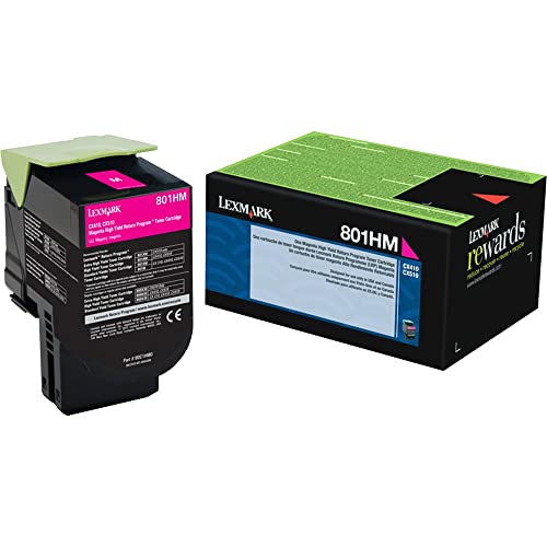 Lexmark 80C1HM0 Magenta High Yield Return Program Toner - Image 4