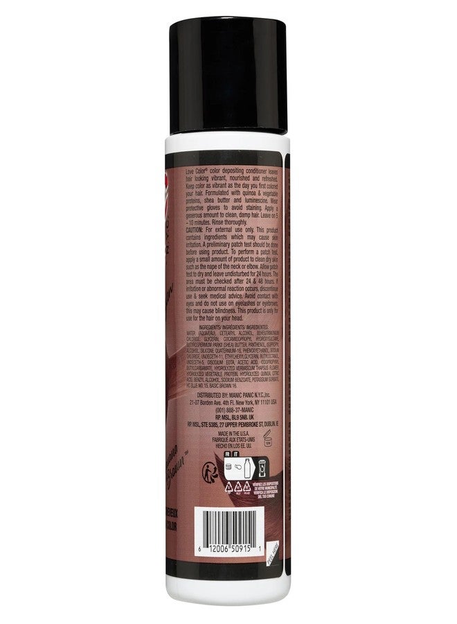 MANIC PANIC Warm Light Brown Color Depositing Conditioner - Love Color Hair Conditioner Keeps Hair Vibrant, Nourished & Refreshed - Formulated with Shea Butter & Quinoa - Havana Brown (8oz) - Image 2