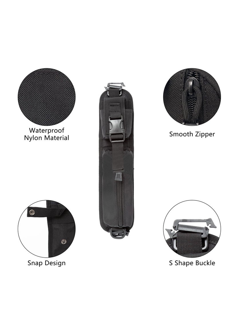 Zikra 2 Pack Backpack Shoulder Strap, Molle Accessory Pouch, Molle EDC Waist Pouch,Tactical Compact EDC Pouch Additional Backpack Strap, Suitable for Hiking - Image 4