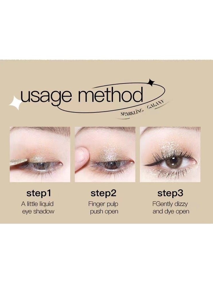 Kiss Beauty 6ml Eye Mascara Glitter Sparkle Makeup Eyelashes Length Exte Sparkle Mascara for Length & Volume – 6ml Glitter Eye Makeup for Stunning Lashes  - Image 3