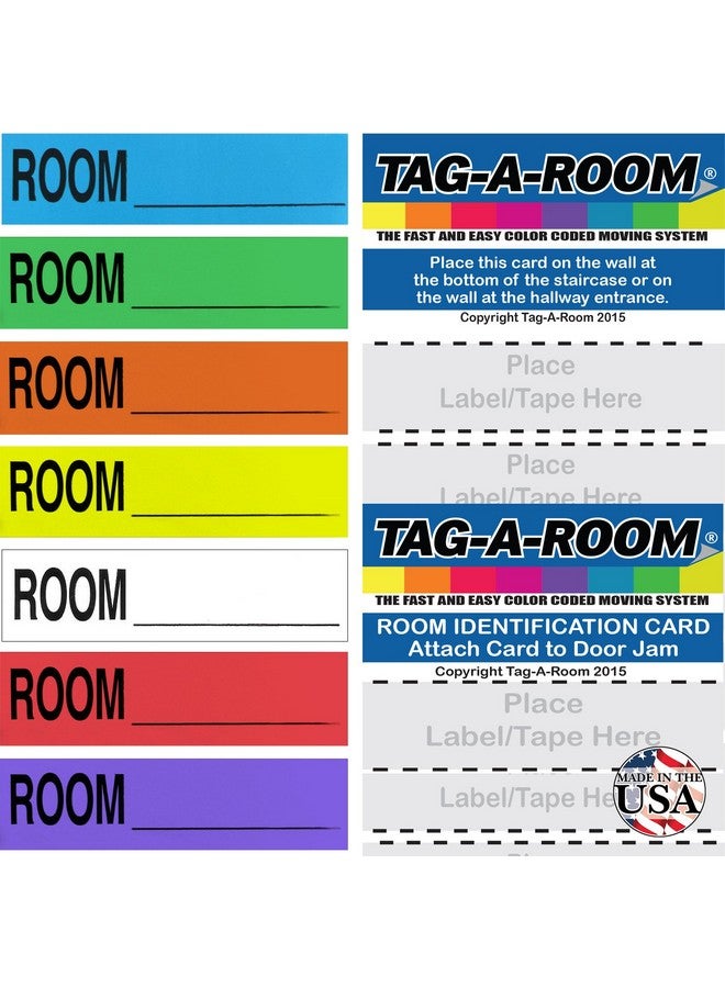 تاج-أه-روم ملصقات نقل أثاث المنزل من Tag-A-Room، ملصقات تعبئة ملونة (350MBC) - Image 1