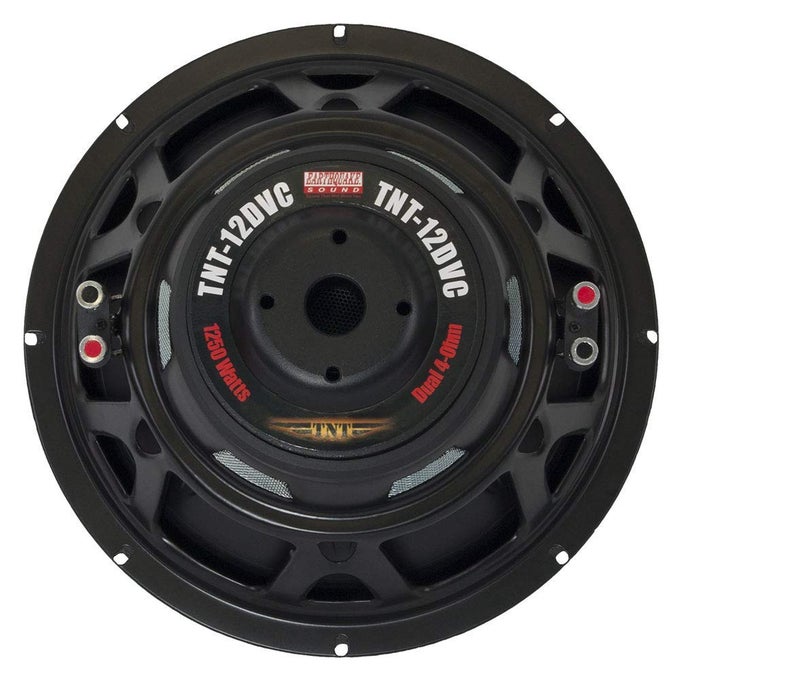 Earthquake Sound TNT-12DVC 12-inch Subwoofer with Dual 4-ohm Voice Coil, Red, Black, White - Image 5