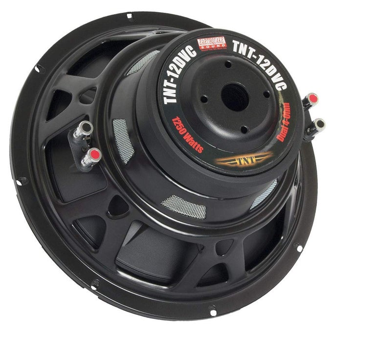 Earthquake Sound TNT-12DVC 12-inch Subwoofer with Dual 4-ohm Voice Coil, Red, Black, White - Image 4