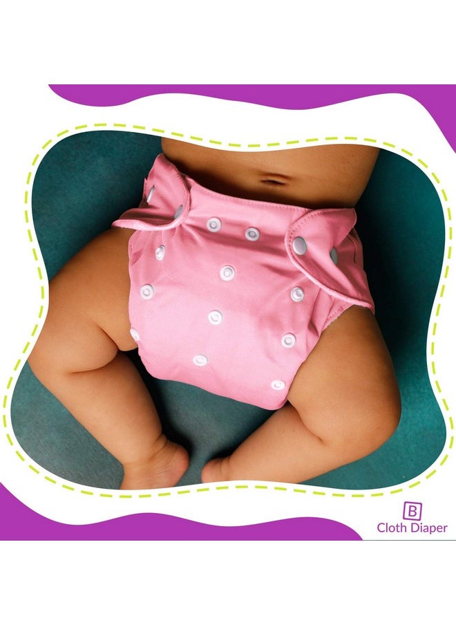 BEMBIKA - Baby Pocket Cloth Diapers Reusable Cloth Diapers Washable Adjustable Cloth Diapers One Size Adjustable Reusable (3 Pack) (0-2 Years) (No Inserts Included) - Image 1