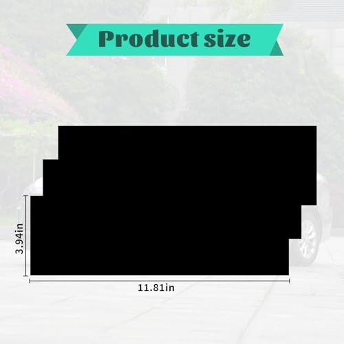 BLAKAYA 11.8" x 4" Bowtie Emblem Wrap Kit for Chevy Logo Overlay Vinyl Wrap with Spatula and Cutter 3 Pcs Matte Black - Image 2