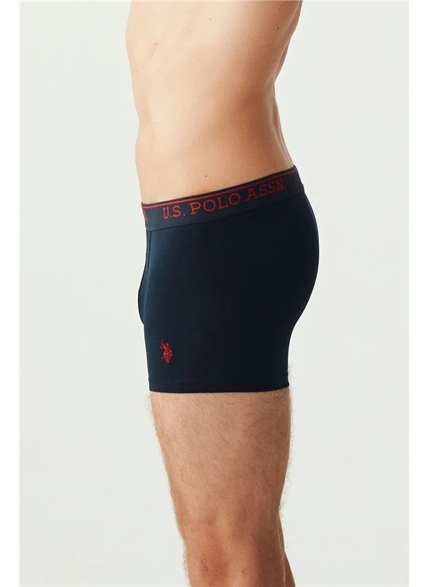 يو اس بولو اسن BASE. Polo Assn. Men's White - Red - Navy Blue 3-Piece Boxer 80097