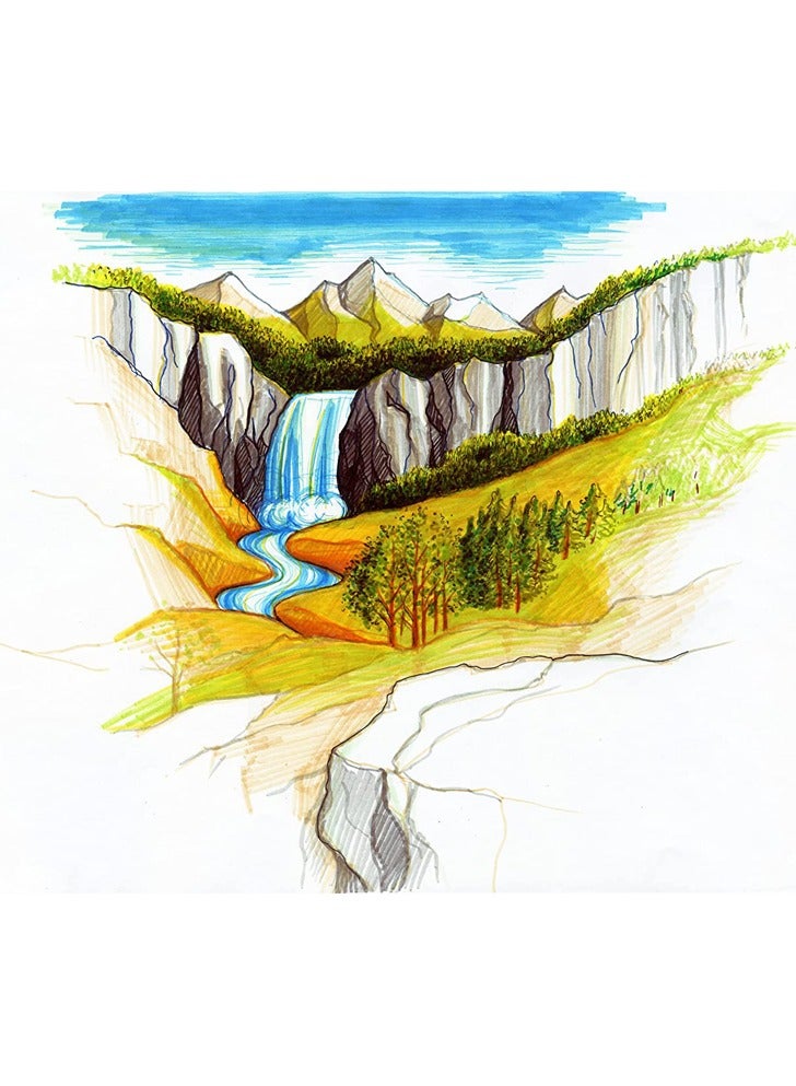 ستدلر أقلام قلوماستر ذات رأسين ، حبر قابل للغسل ، للكتابة والتلوين ، 120 لونًا متنوعًا - Image 4