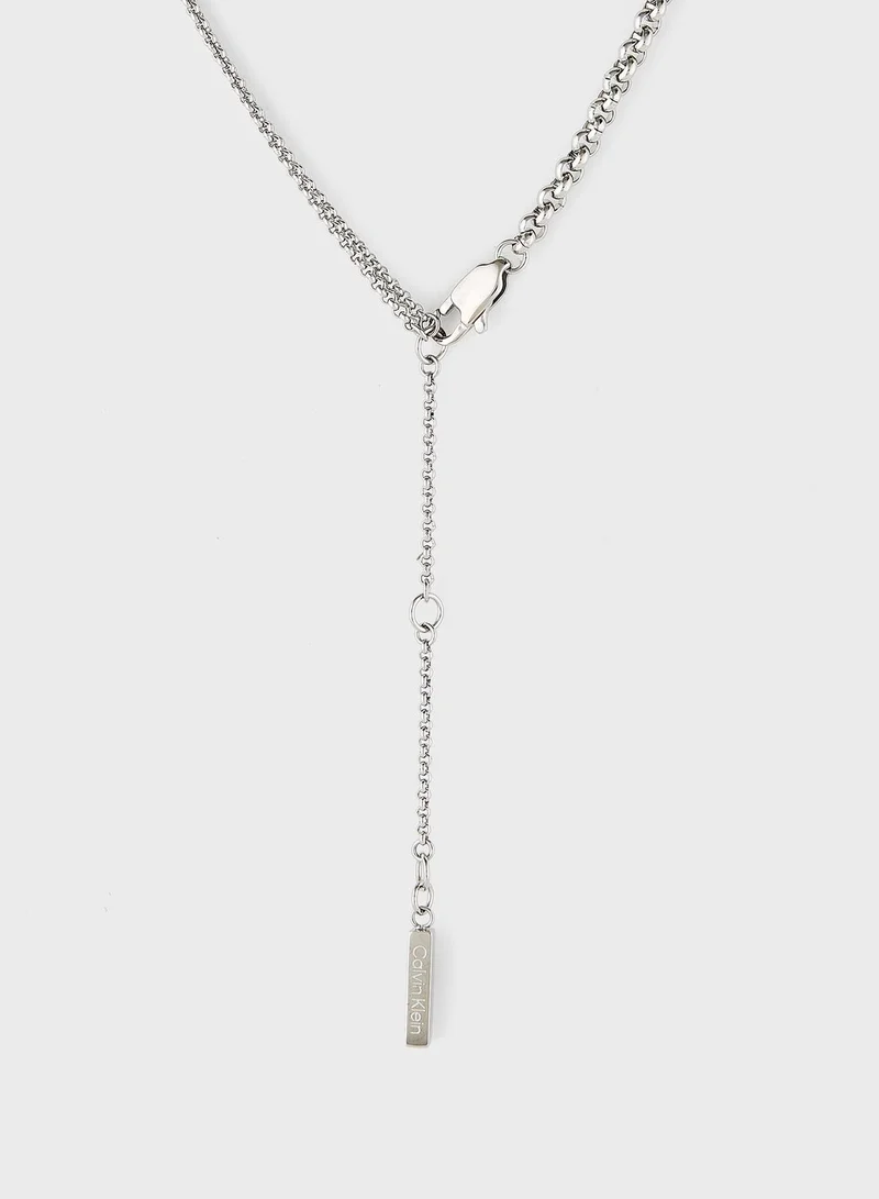 CALVIN KLEIN Set Of Sculptural Bracelet and Necklace