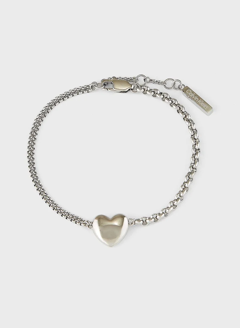 CALVIN KLEIN Set Of Sculptural Bracelet and Necklace