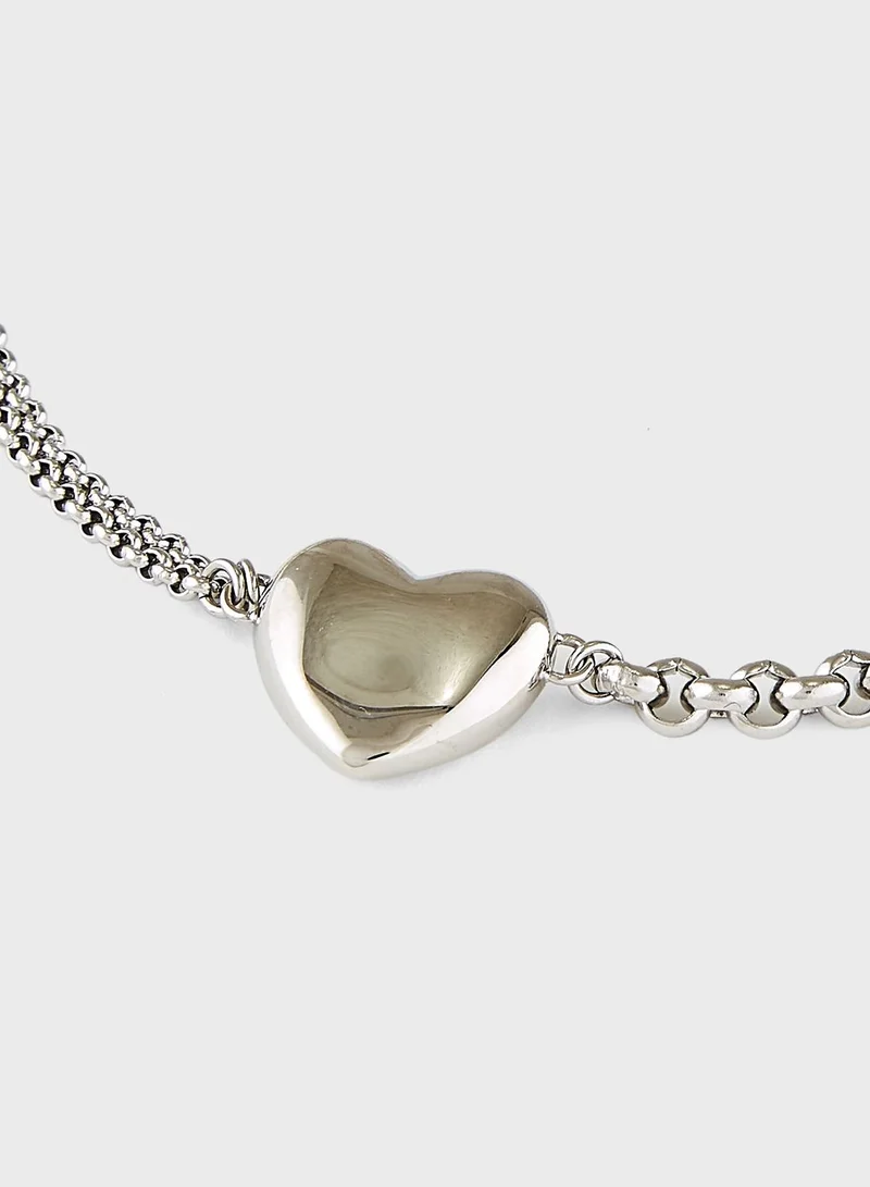 CALVIN KLEIN Set Of Sculptural Bracelet and Necklace
