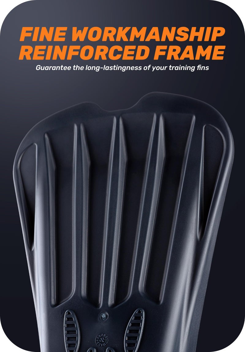 CAPAS Swim Training Fins Comfortable Silicone Lap Swimming Short Blade Floating Flippers with Mesh Bag for Adult Men Women Build Leg Strength - Image 4