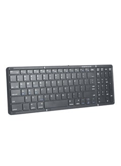 Generic Tri-fold Three-mode Wireless Bluetooth Keyboard Rechargeable Silent Key Mobile Tablet Laptop Notebook Multi-device-Color:Touchpad Number Two-in-one  - Image 4