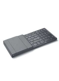Generic Tri-fold Three-mode Wireless Bluetooth Keyboard Rechargeable Silent Key Mobile Tablet Laptop Notebook Multi-device-Color:Touchpad Number Two-in-one  - Image 5