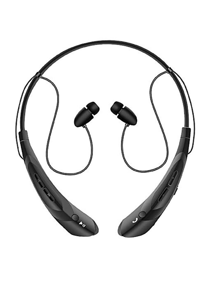 Bluetooth Neckband Headphones with Magnetic Earbuds, V4.2 Flexible Wireless Bluetooth Headset with Mic Sports Headphones for Running HD Stereo Noise Cancelling Earphones for iPhone Samsung LG(Black) - Image 1