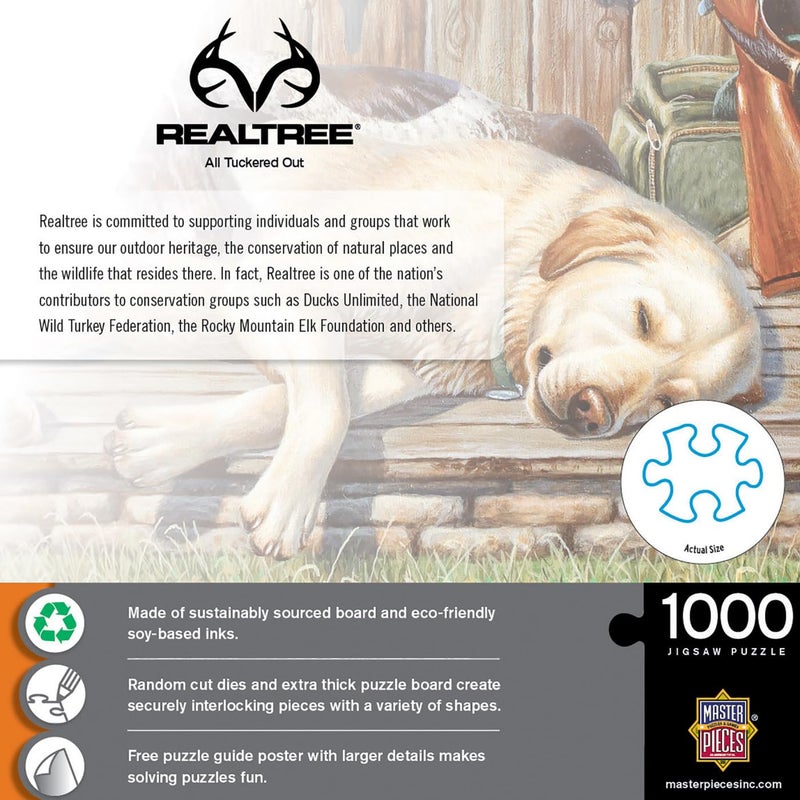MasterPieces 1000 Piece Jigsaw Puzzle For Adults  Family  Or Youth - All Tuckered Out - 19.25""x26.75"" - Image 3