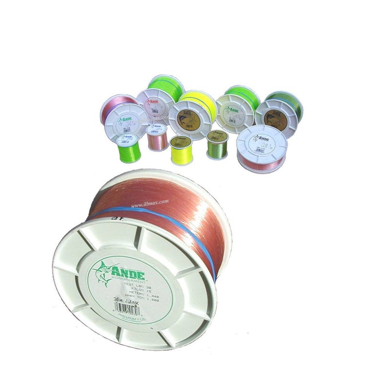 ANDE Monofilament Premium 30lb Test 1lb Spool Pink