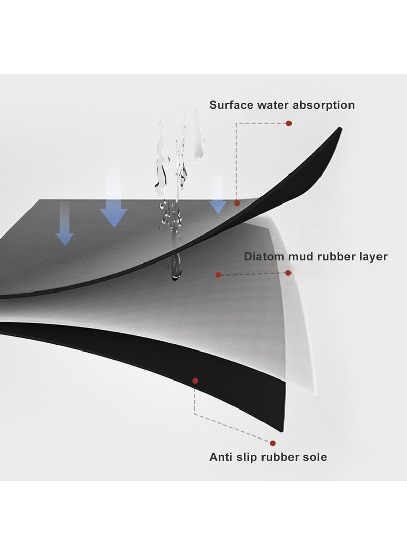 Suntown Coffee Mat Bar for Countertops, Accessories Fit Under Maker Espresso Machine, Absorbent Hide Stain Rubber Mat, Dish Drying Kitchen Counter - 16"x20" - Image 4