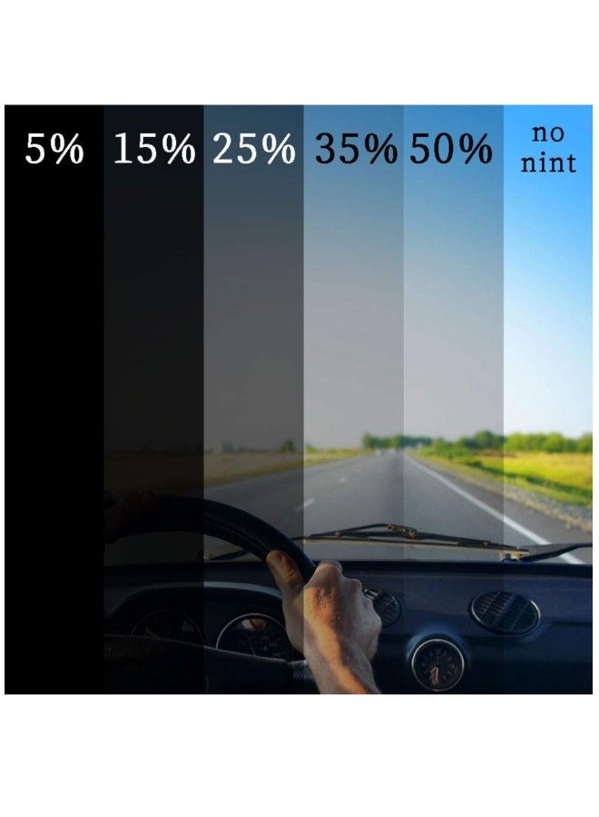 Generic Window Tint Film, 70% VLT Professional Uncut Car Window Film, Car Packaging Sun Film Suitable For Sunscreen Heat Insulation, Car Diy, Privacy Protection 2 Roll, 1m×50cm  - Image 2