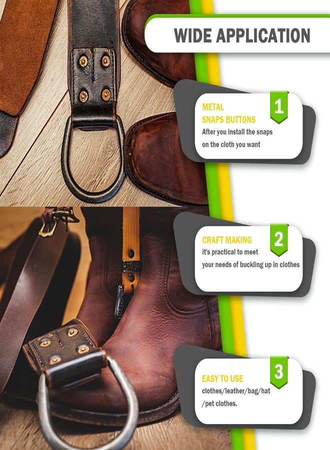 Keadic 152Pairs 3 Style Sewing Hooks and Eyes Closure Assortment Set, 9/10/12mm Metal Snaps Buttons Fasteners Press Studs Clothing Fixing Tools for DIY Clothing Sewing Trousers Skirt Dress Bra - Image 4