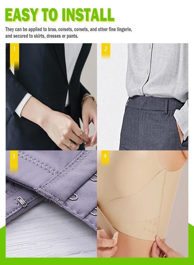 Keadic 152Pairs 3 Style Sewing Hooks and Eyes Closure Assortment Set, 9/10/12mm Metal Snaps Buttons Fasteners Press Studs Clothing Fixing Tools for DIY Clothing Sewing Trousers Skirt Dress Bra - Image 5