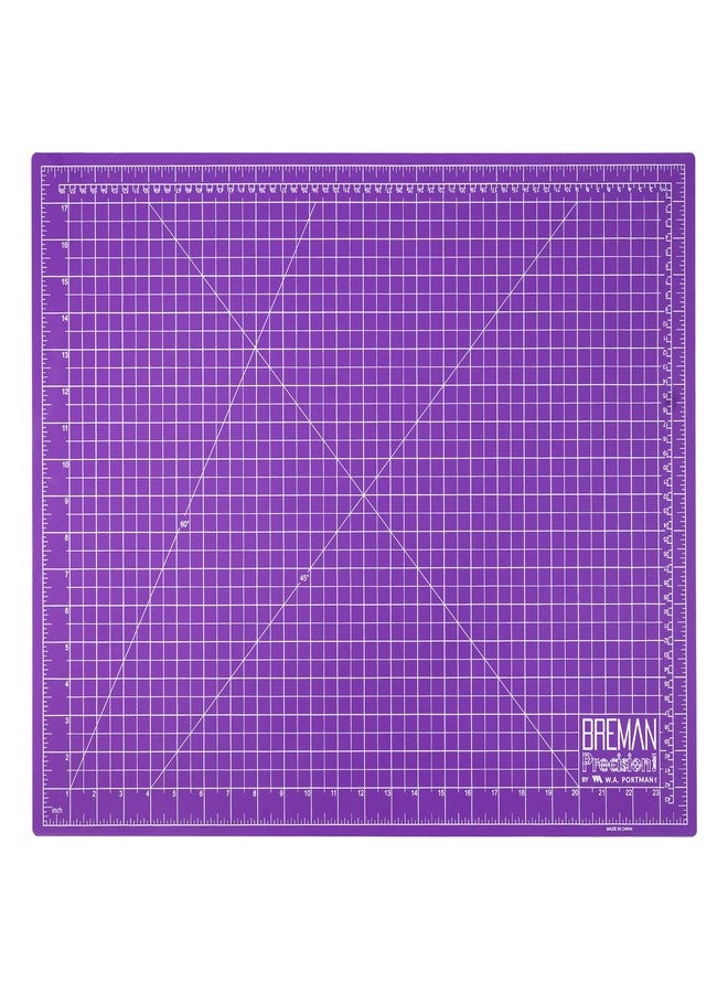 Breman Precision 18x24 Inch Self Healing Cutting Mat – 2-Sided 5-Ply PVC Purple/Gray Cutting Mats for Crafts, Sewing, Quilting & DIY Projects with Durable Non-Slip Surface and Precise Grid Lines - Image 1
