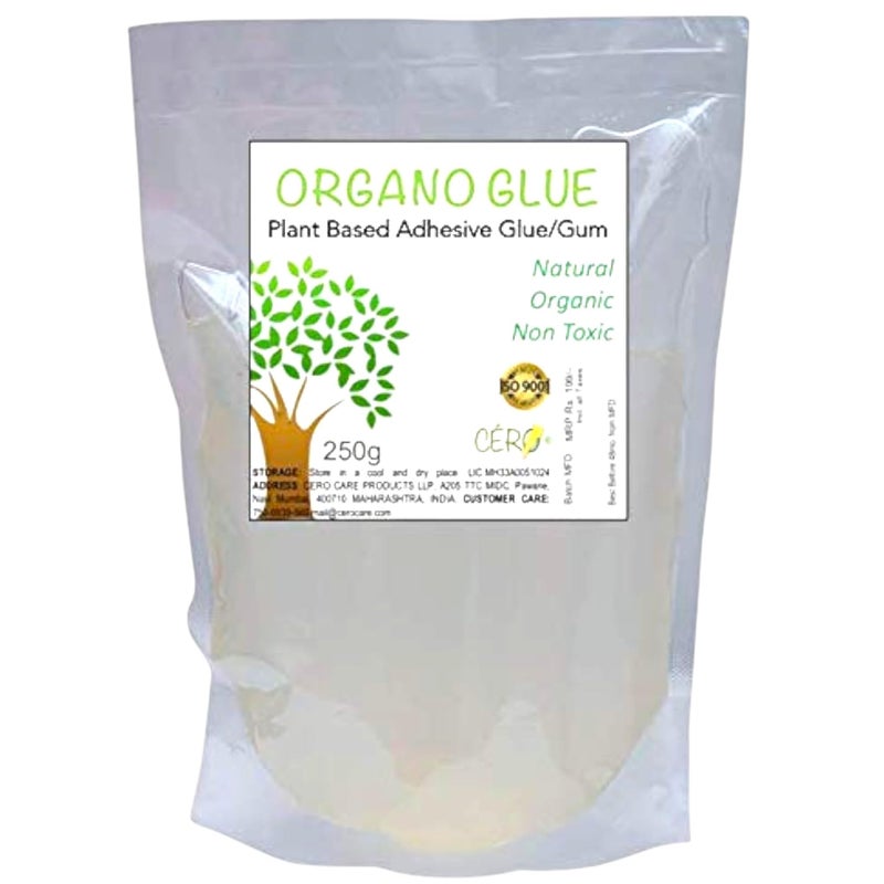 CERO ® Organo Glue Natural Organic Non Toxic Plant Based Adhesive Glue Gum (250g) - Image 5