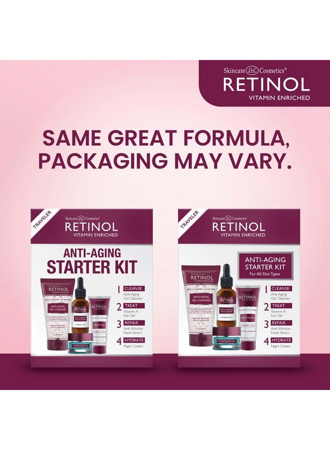 ريتينول مجموعة ريتينول لمكافحة الشيخوخة - الريتينول الأصلي لمظهر أكثر شبابًا - [4] منتجات بحجم مناسب مثالية للسفر أو للتجربة الأولى - تنظيف ومعالجة وإصلاح وترطيب أثناء التنقل - Image 2