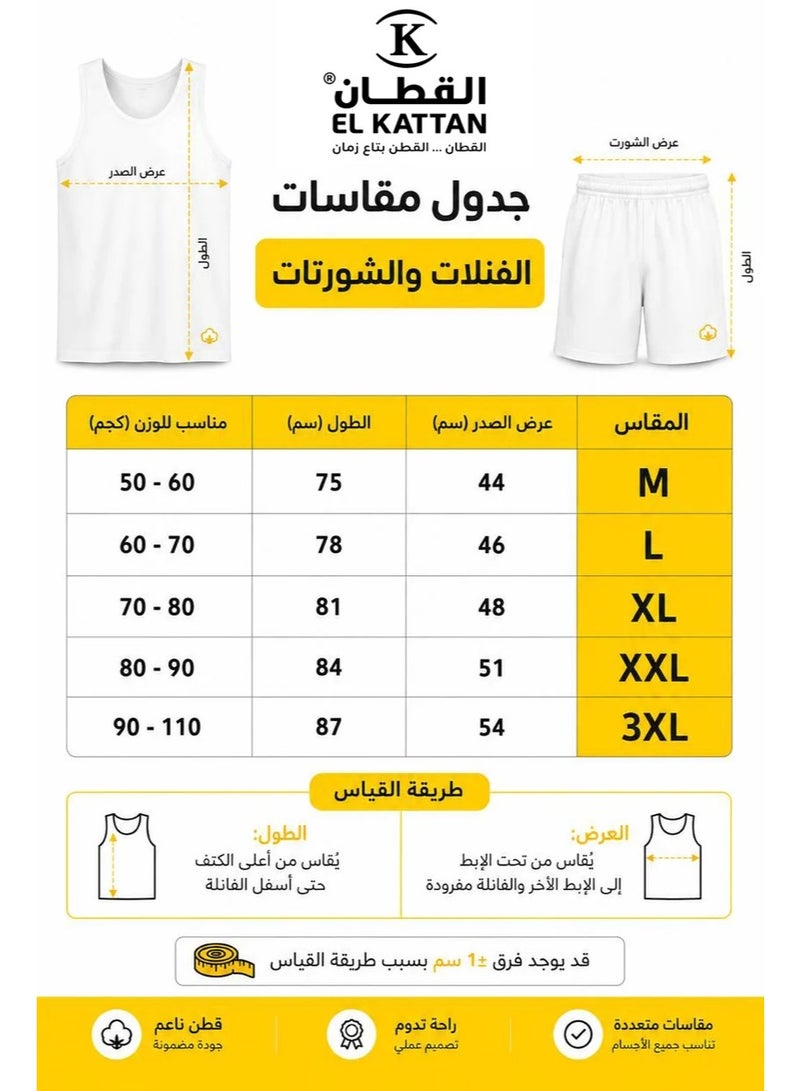 القطان مجموعة من 3 قطع شورت داخلي رجالي من القطن - Image 5