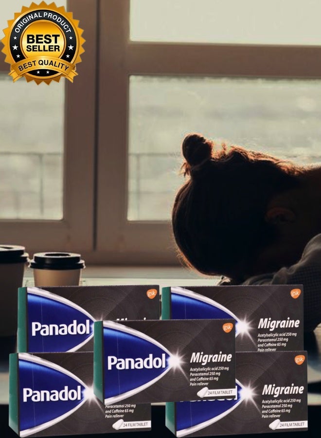 Panadol 5 Pieces Panadol Migraine 24 Tablet - Image 1
