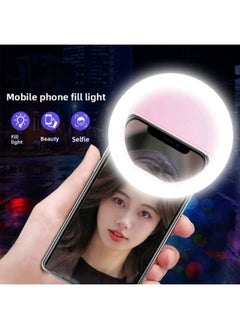 General Mobile Phone Light Mini Portable Anchor Live Photography Selfie Handheld Special Circular Beauty Light-Specification:Candy Powder 2 Pack 【three Levels Of Fill Light/beauty And Skin Rejuvenation】 Fre  - Image 2