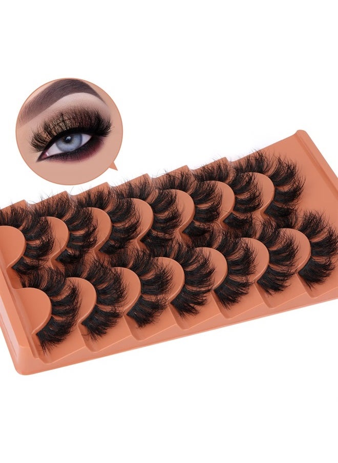 Cluster Lashes Mink Fluffy False Eyelashes Long Volume Individual Lashes Dramatic Eyelash Extensions DIY Fake Lashes by Eefofnn