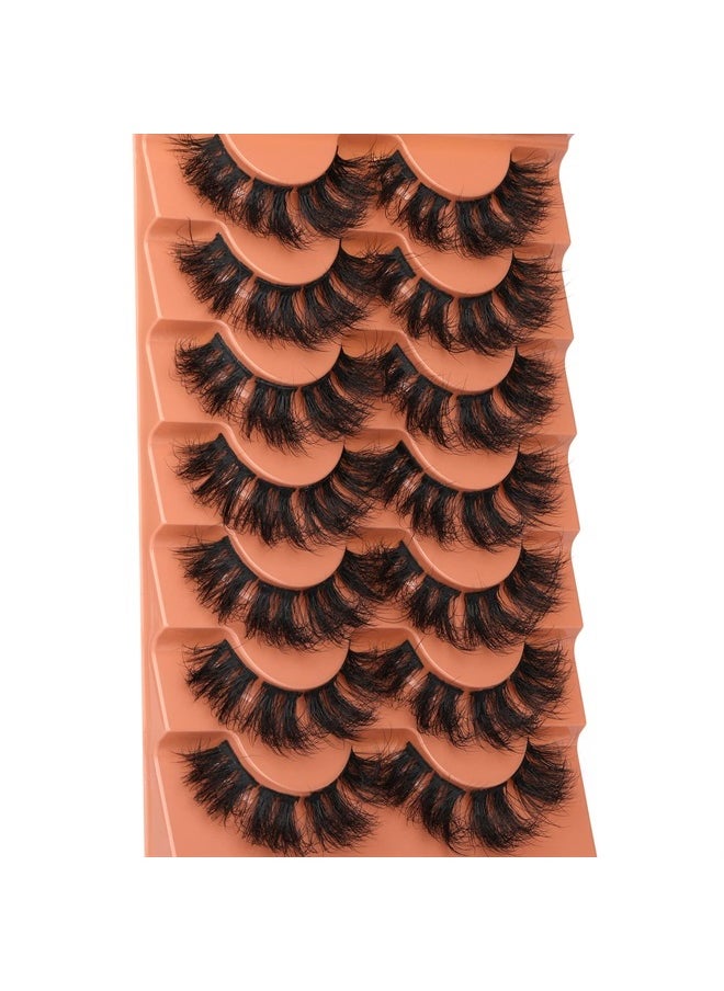 Cluster Lashes Mink Fluffy False Eyelashes Long Volume Individual Lashes Dramatic Eyelash Extensions DIY Fake Lashes by Eefofnn